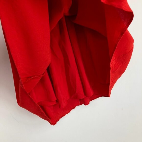 Gentle Fawn red scoop neck smocked waist short sleeve a-line mini dress size 2 - Picture 7 of 16